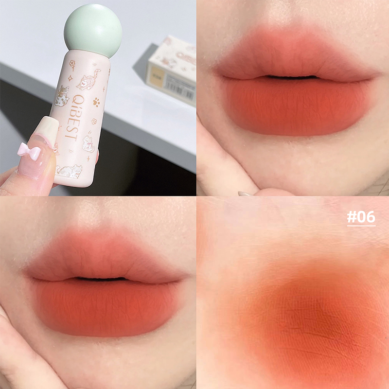 QIBEST Carino Velluto Opaco Fa - Matte Velvet Lip Tint Long Lasting recensione e prezzo